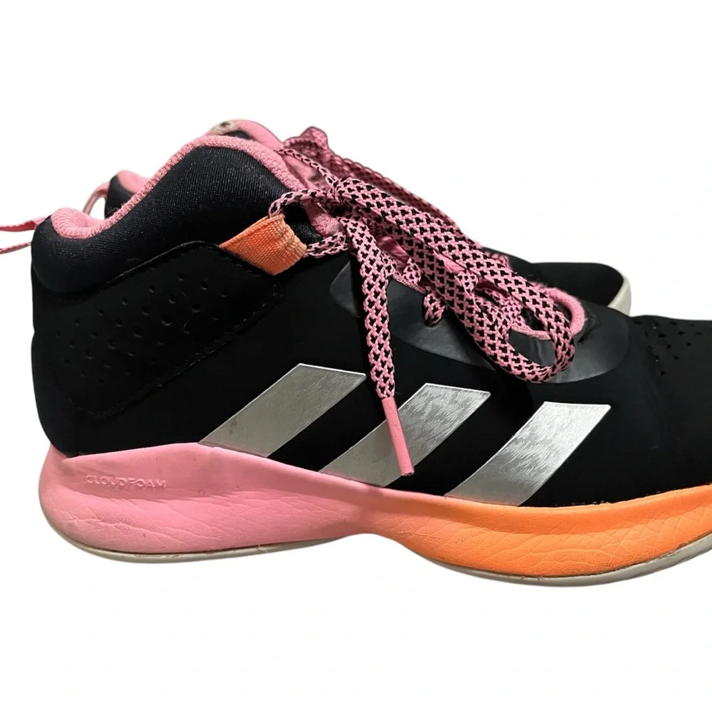 Adidas youth size 3 Shoes - Black, Pink, and Orange - Picture 2 of 10